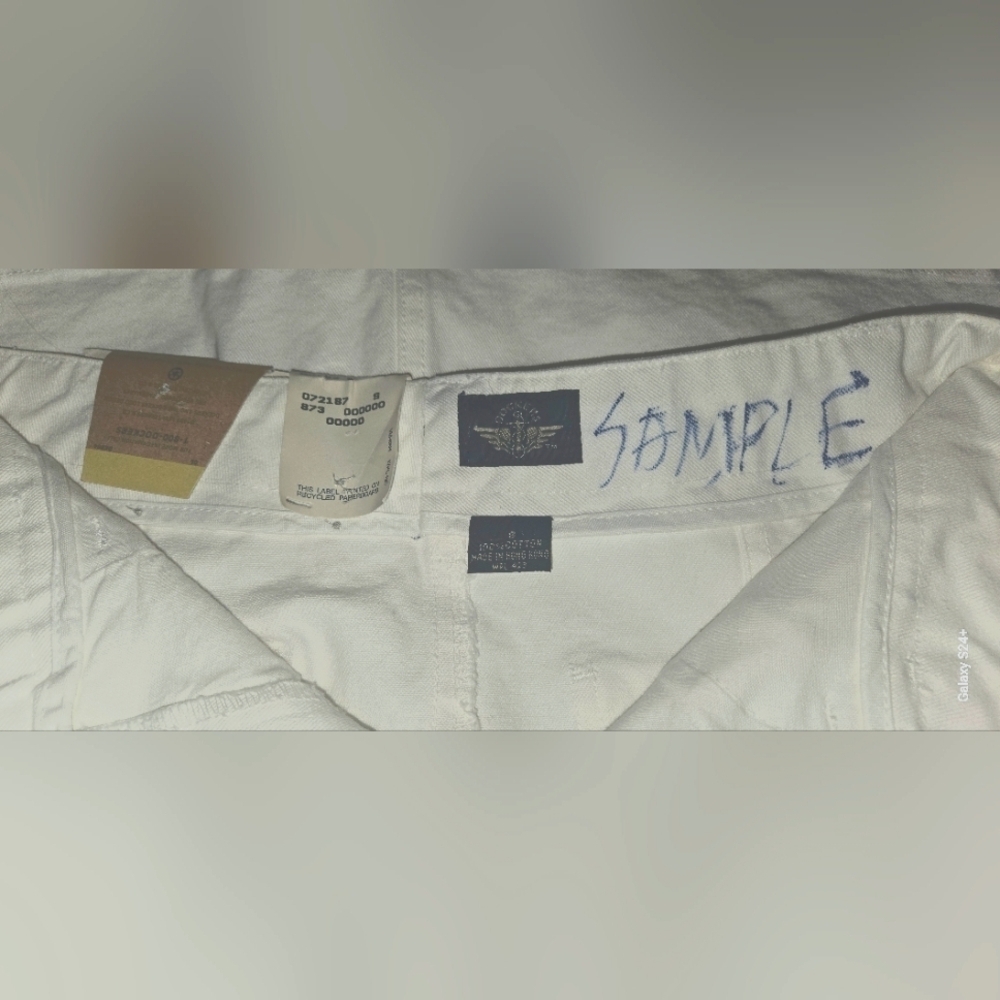 Vintage 1 Production Garment Dockers White Denim Skirt - Picture 7 of 7